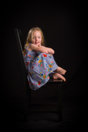 Pretty in blue for her child photography session
