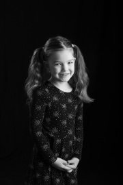 Black and white child photography